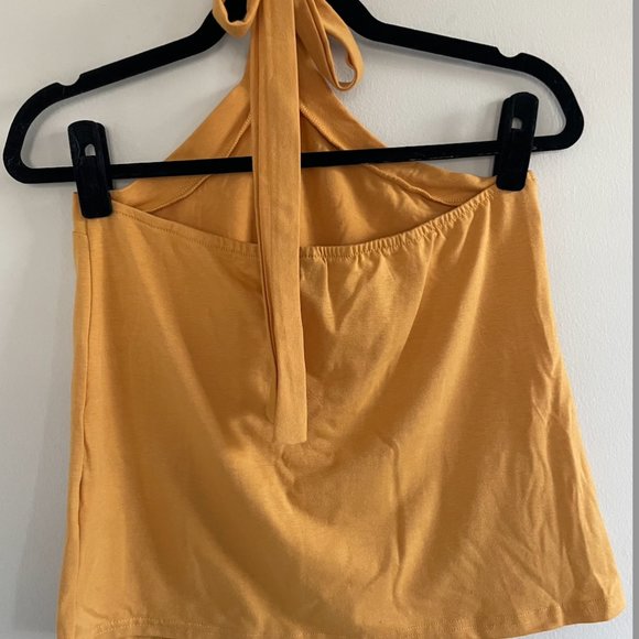 Yellow Backless Halter Top - Picture 6 of 6